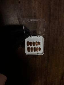 Brown Matte Press-on Nails